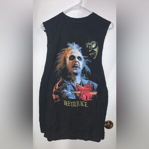 Hot Topic Black Beetlejuice Tank Top